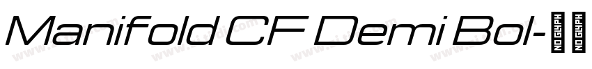 Manifold CF Demi Bol字体转换
